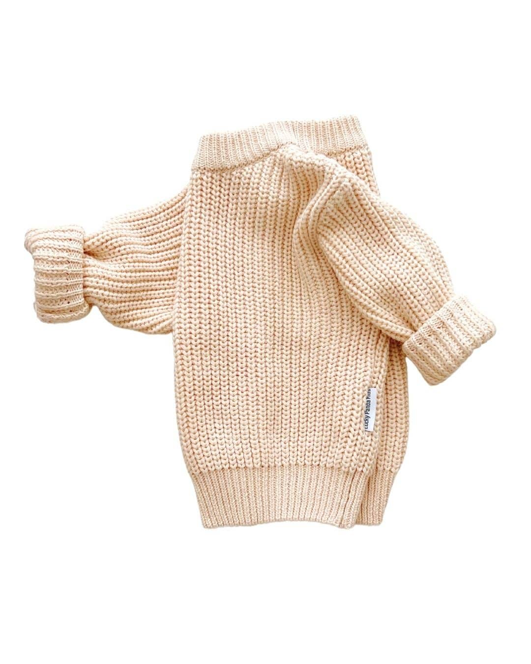 Lucky Panda Kids - Chunky Knit Sweater | Vanilla